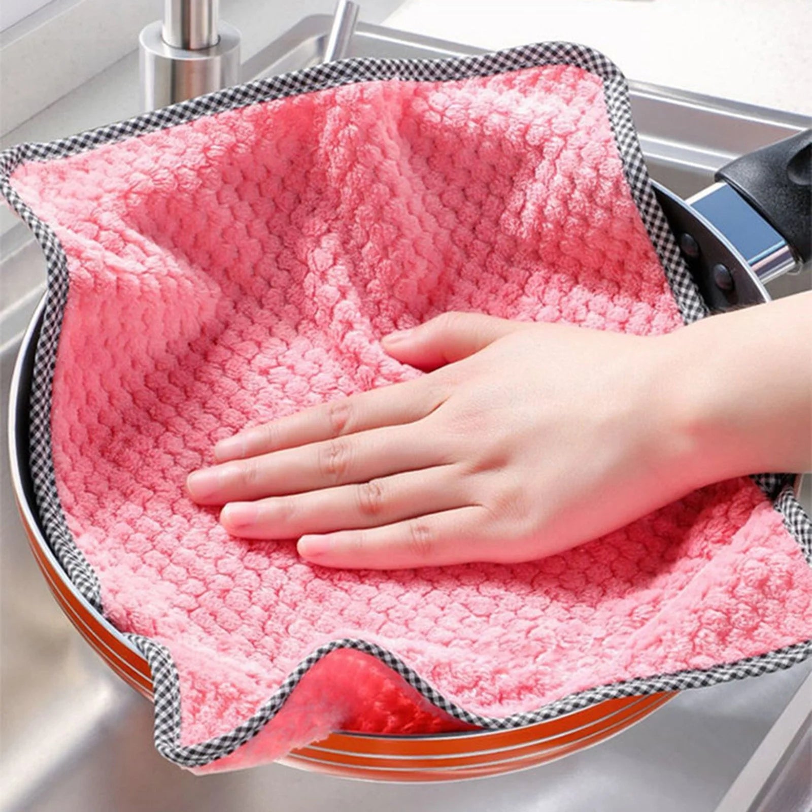 Wipes Kitchen Daily Dish Towel,Dish Cloth,Kitchen Rag, Non-Stick Oil,Cleaning Cloth