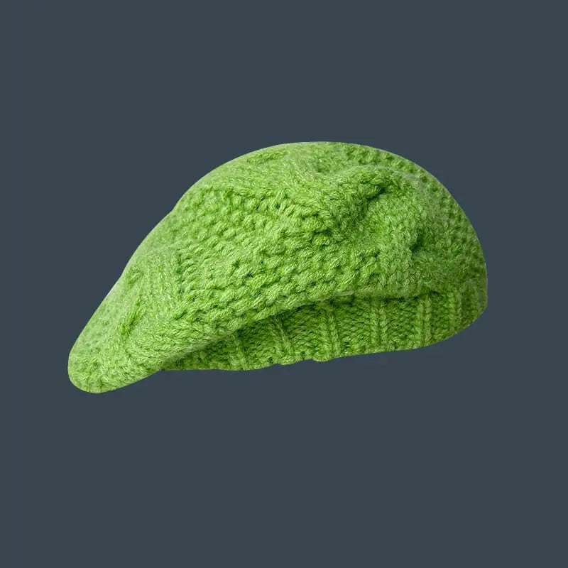 Japanese Wool Knitted Hat for Women - Autumn Winter