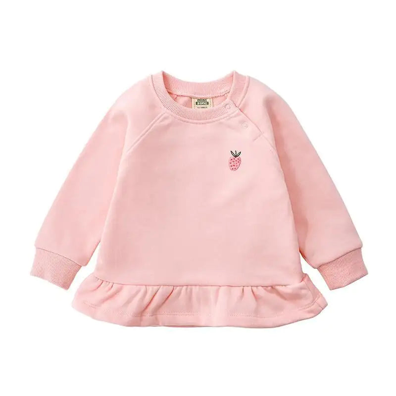 Casual Baby Sweater T-shirt Jumpsuit with Skirt